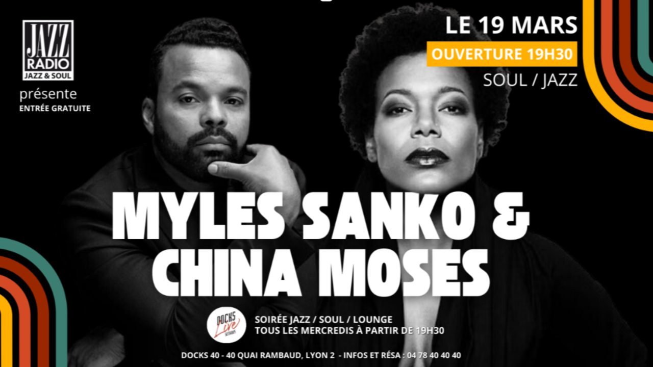 19 mars 2025 : quand Myles Sanko et China Moses se sont invités pour un show de prestige sur la scène du Docks 40 ! 19 mars 2025 : quand Myles Sanko et China Moses se sont invités pour un show de prestige sur la scène du Docks 40 !